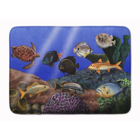 Carolines Treasures Undersea Fantasy 1 Machine Washable Memory Foam Mat PTW2028RUG